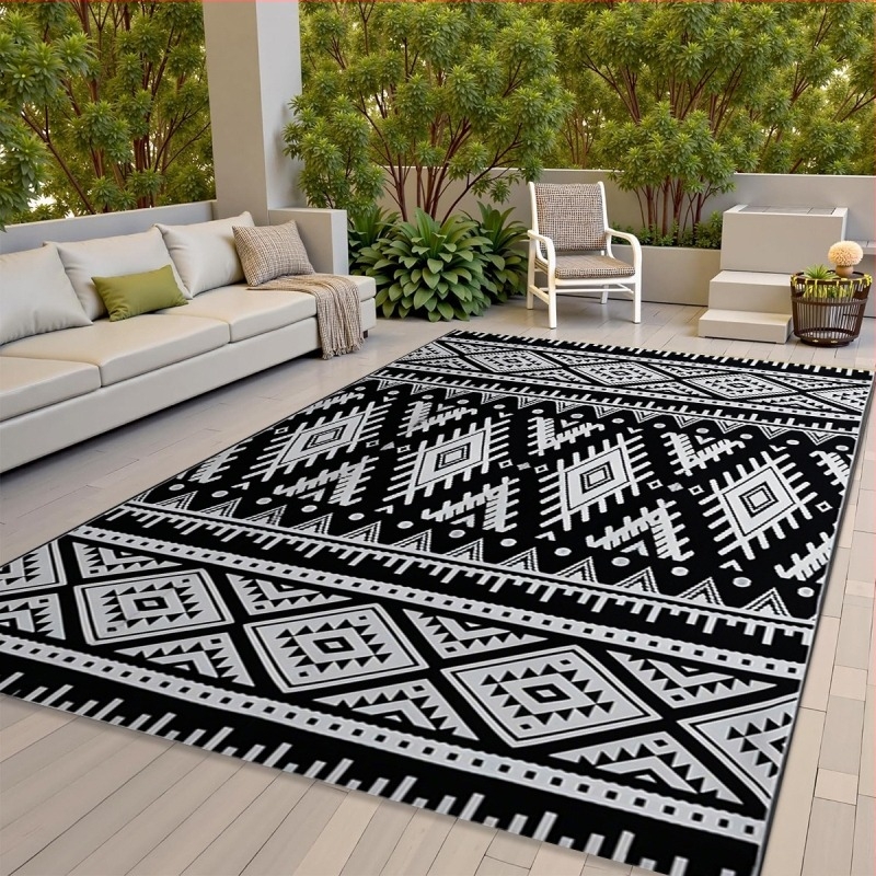 PP tkanina piknik podloga – vodootporna i otporna na prljavštinu, protuklizna, prenosna i sklopiva kamping podloga za dvorište i balkon, pogodna za sve sezone, 350 g/m², za 2-4 osobe