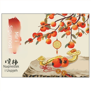 Set za križno šivanje, platno 11CT, moderan minimalistički stil, serija kineskog stila, za dnevnu sobu