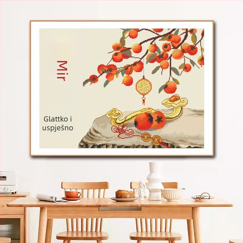 Set za križno šivanje, platno 11CT, moderan minimalistički stil, serija kineskog stila, za dnevnu sobu