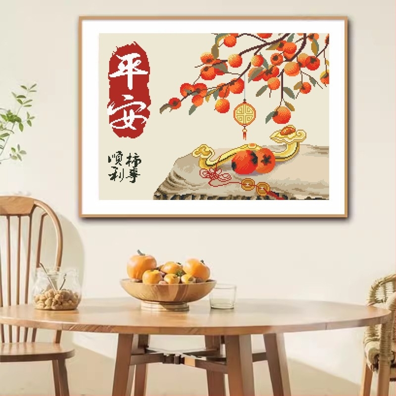 Set za križno šivanje, platno 11CT, moderan minimalistički stil, serija kineskog stila, za dnevnu sobu