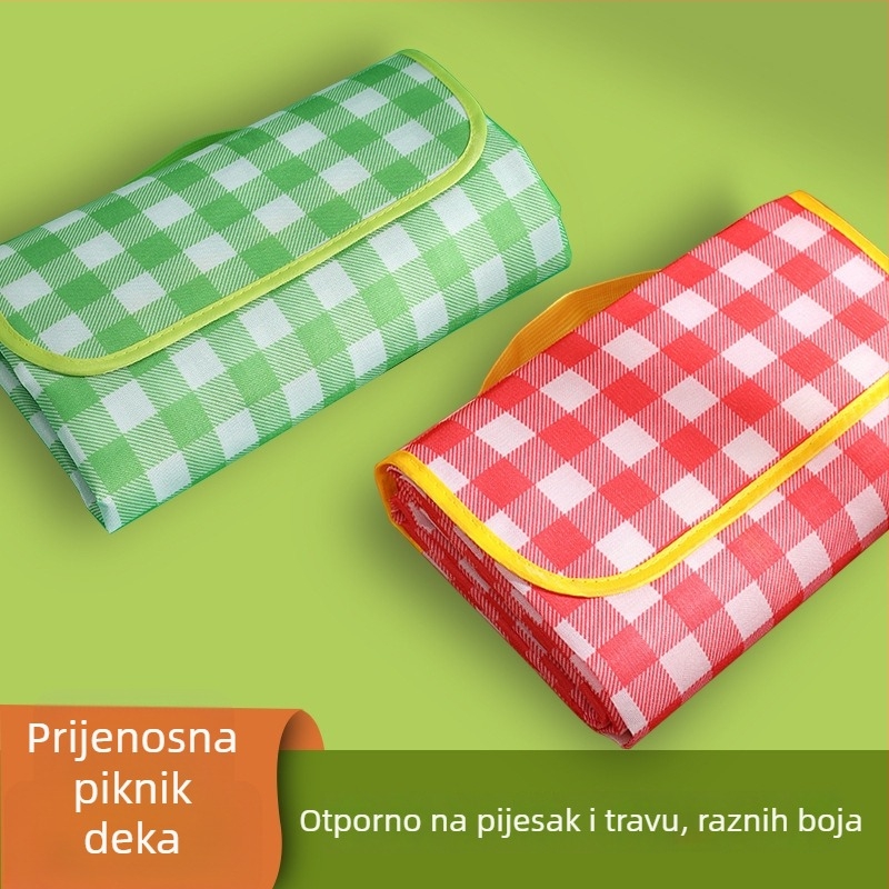 Piknik prostirka, otporna na vlagu, reziva, izrađena od netkane tkanine, model YS6601, za 1–2 osobe, 0,5 kg