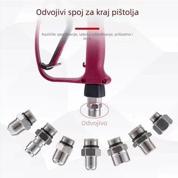 Nerđajući čelik, vanjski navoj 3/8, brzi spojni adapter za visokotlačni čistač, model 133, izlaz pištolja za pranje automobila