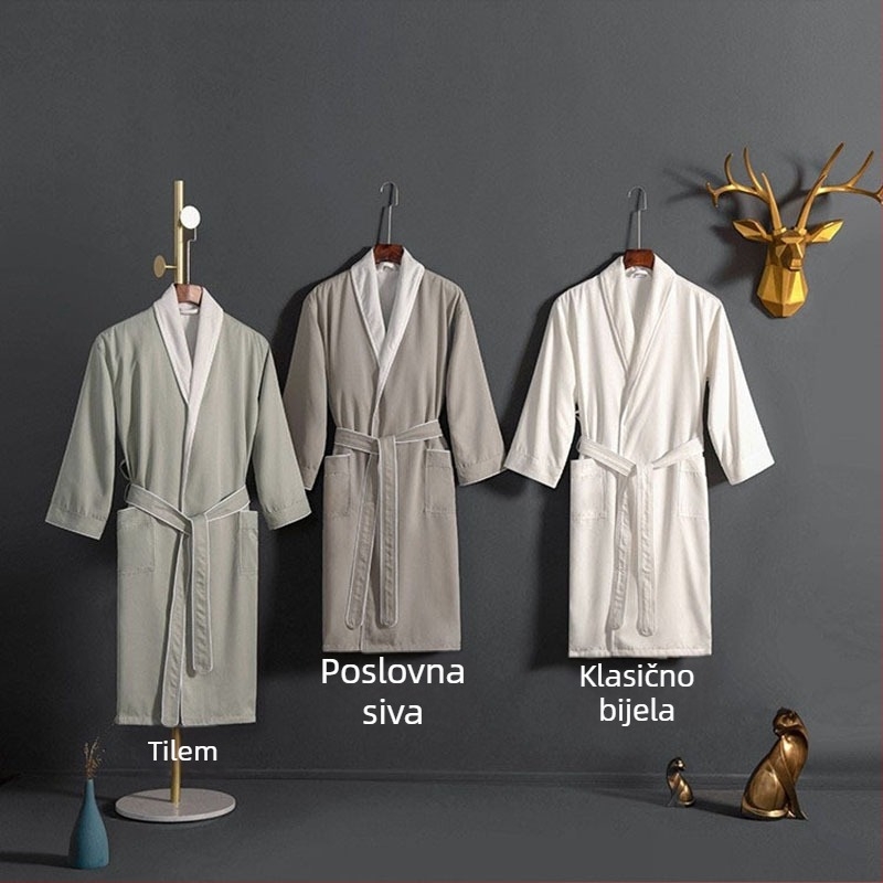 Ogrtač za kupanje od poliestera, 1100 g/m², miješano vlakno, mogućnost tiskanja logotipa