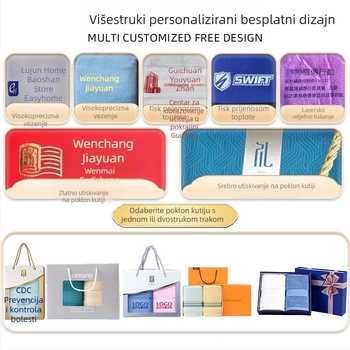 Hotelski pamučni ogrtač s izšivanjem, 1150 g, Ply vlakno, šiven, unisex, prilagodljiva izšivka