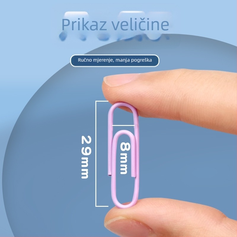 Metalni klip za papir Truecolor Pclip, model Pclip, materijal: metal, pakiranje: konzerva, 500 komada