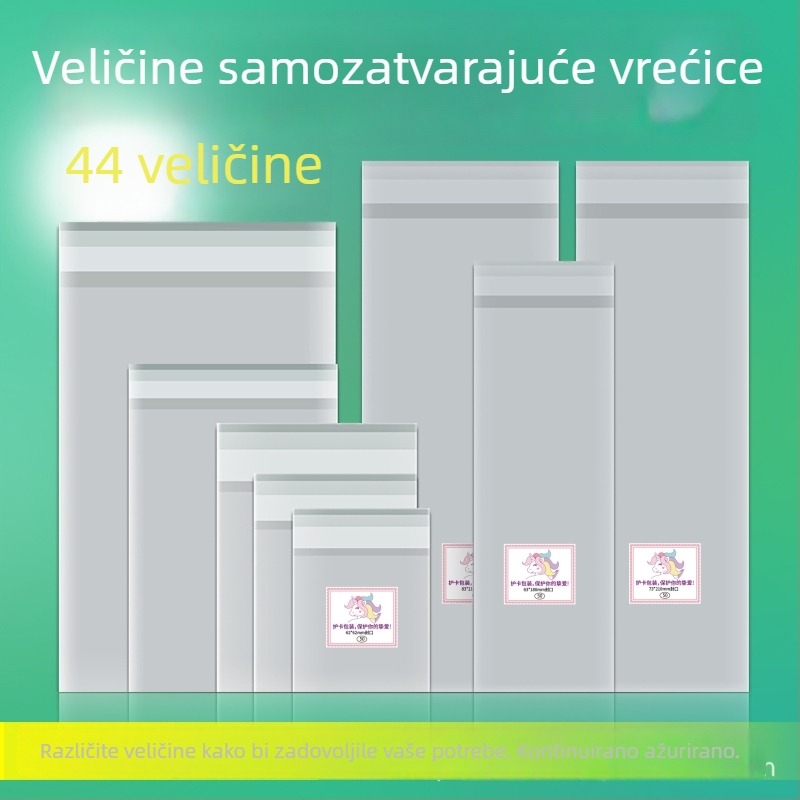 OPP debeli samouzavaratni vrećice, prozirne zaštitne vrećice, 14 mm ili 30 mm