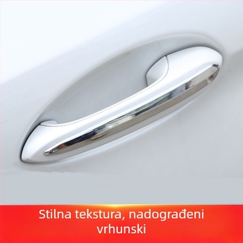 Zaštitni panel za vanjsku kvaku automobila – nehrđajući čelik | Model 23452432 | Bez loga | Bez prilagodbe