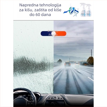 Yiyi Sprej antifog i kišu za automobil – prednje staklo i retrovizor, vodootporni sprej, model Rainproof anti-fog agent, prilagodljiv