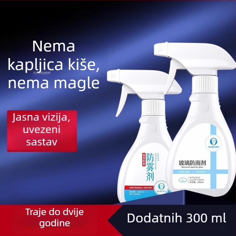 Yiyi Sprej antifog i kišu za automobil – prednje staklo i retrovizor, vodootporni sprej, model Rainproof anti-fog agent, prilagodljiv