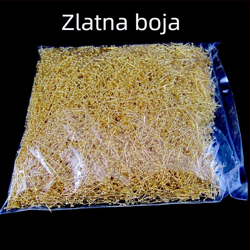 Bakreni kuglični čavli za DIY nakit, ručno izrađene perle, 2 mm, pakiranje 10.000 kom