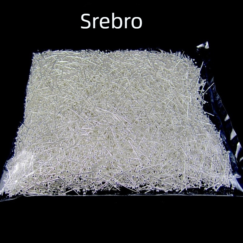 Bakreni kuglični čavli za DIY nakit, ručno izrađene perle, 2 mm, pakiranje 10.000 kom