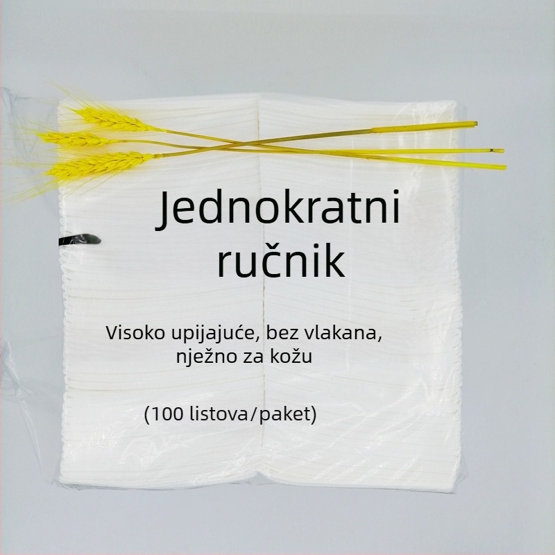 Jednokratna preklopna krpa za frizerski salon, izuzetno upijajuća, pamuk 95 g, perlatni uzorak, za ljepotu i frizerske usluge