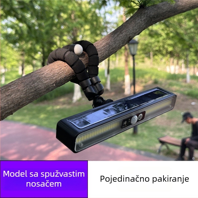 Solarna klips lampica, fleksibilan nosač, vodootporno kampiranje osvjetljenje