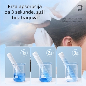 Jednokratna maramica za kosu za salone ljepote, vlakno regenerirane celuloze, vlakno drvene pulpe, upijanje 0-5 s, obična tkanina, prilagodljiva obrada