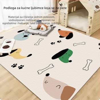 Vodootporna PVC podloga za kućne ljubimce, za mačke i pse, otporna na mrlje i urin