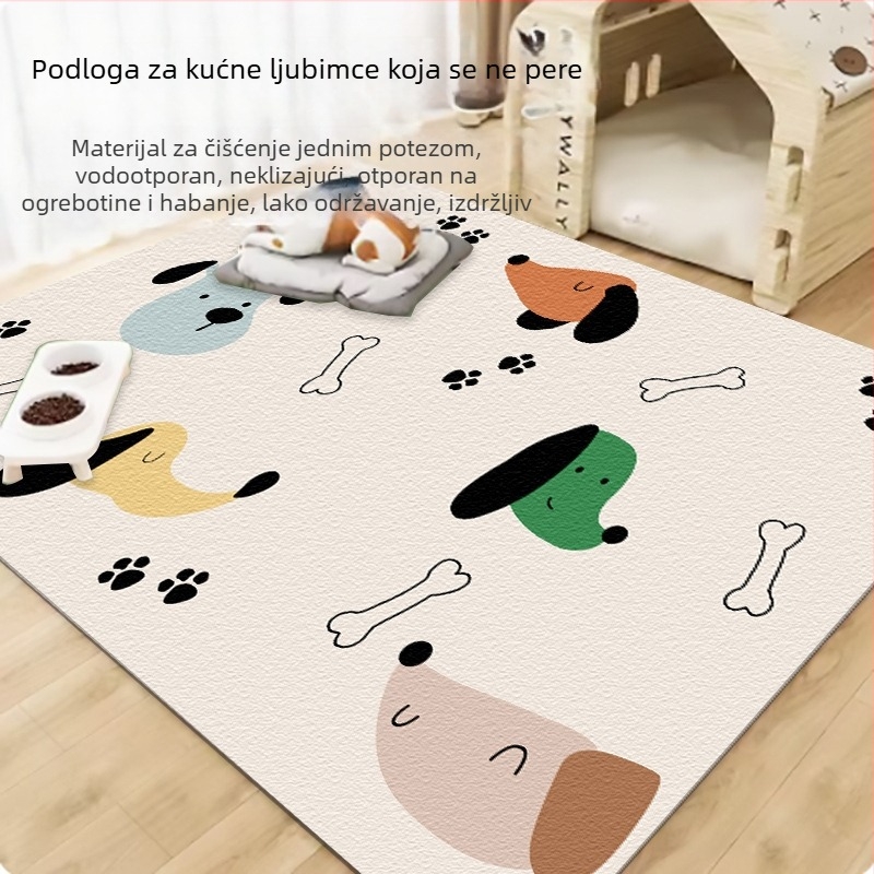 Vodootporna PVC podloga za kućne ljubimce, za mačke i pse, otporna na mrlje i urin