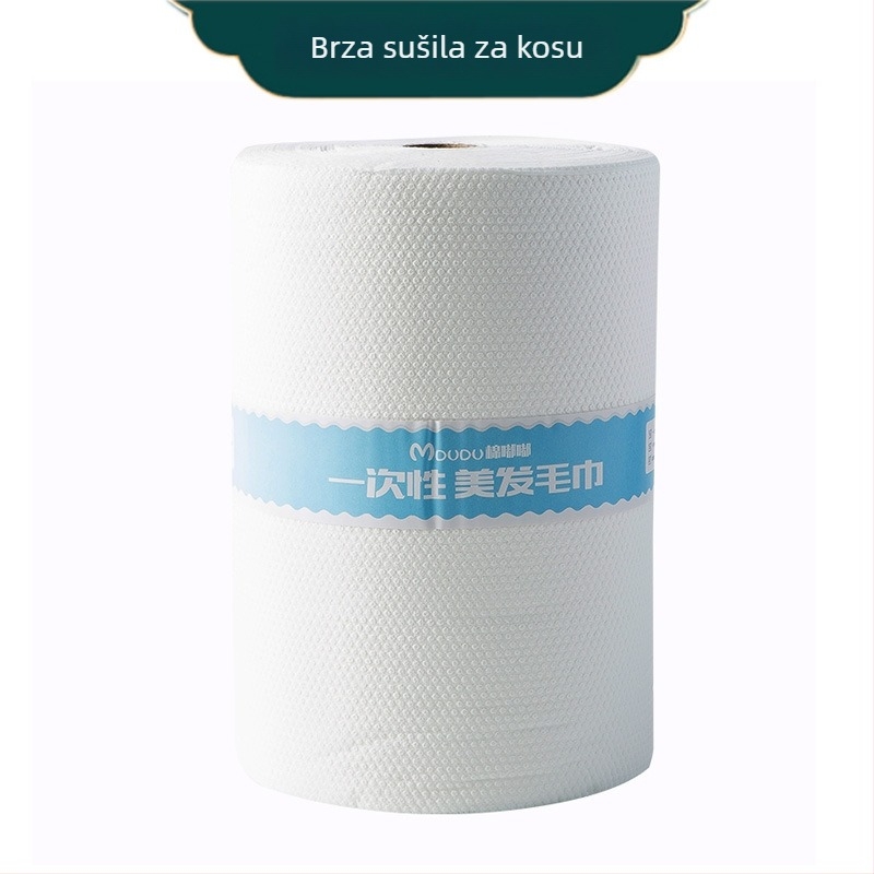 Jednokratna krpa za kosu u roli, izdržljivija, 140 listova, virgin drvena celuloza, brzo upijanje
