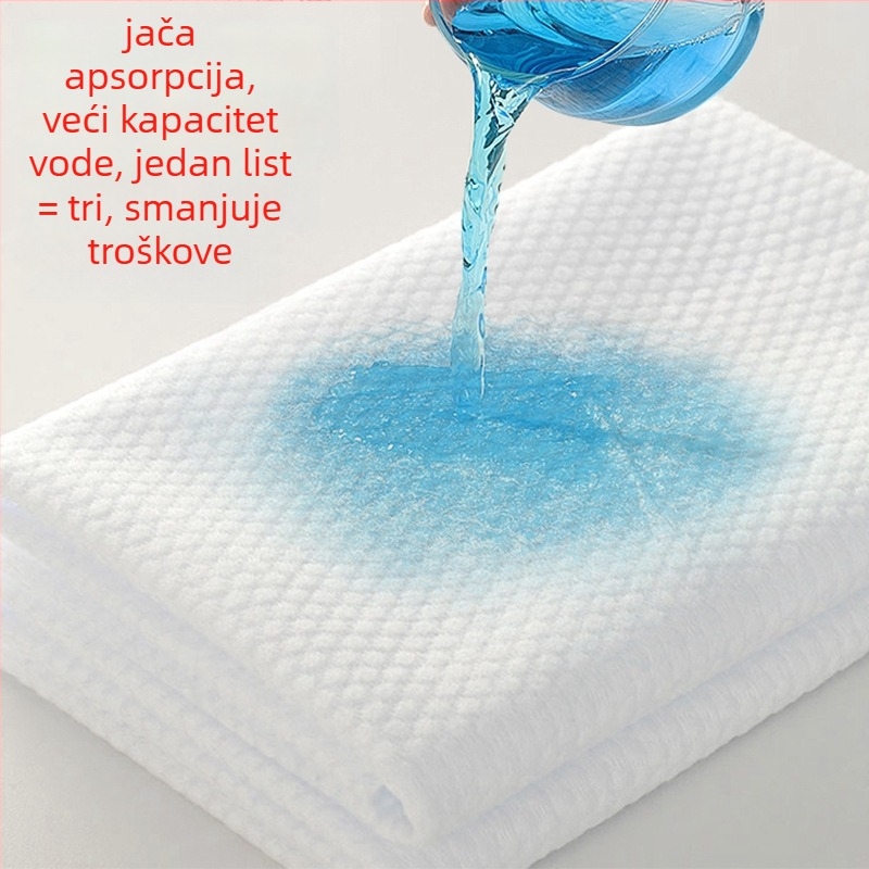 Jednokratna krpa za frizerski salon, pamuk, apsorbira vodu, za pranje kose, navlaka za glavu, presavijena i debela