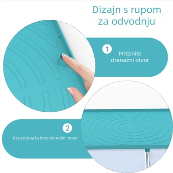 Silikonska podloga za sudoper, protuklizna, podloga za ormarić, otporna na vlagu, minimalistički dizajn, silikonska podloga za kućne ljubimce
