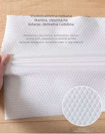 Jednokratne salvete za noge za kozmetički salon – bambus vlakna, 95% pamuk sadržaj, upijanje 0–5 s, tiskani materijal