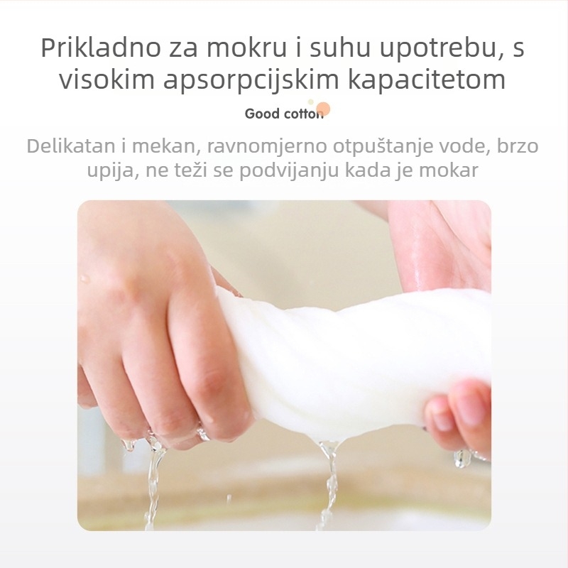 Putni jednokratni ručnik za hotele i gostinjce, debeli i upijajući, sastav 99% pamuk, 1% bambus vlakna, pakiranje 180 komada, brzo upijanje 0-5 s
