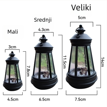 Solarni psi fenjer za dvorište – vanjsko vodootporno dekorativno svjetlo za vrt, solarno napajanje, 0.2W, 6–12 sati rada, Model: Solar dog lantern