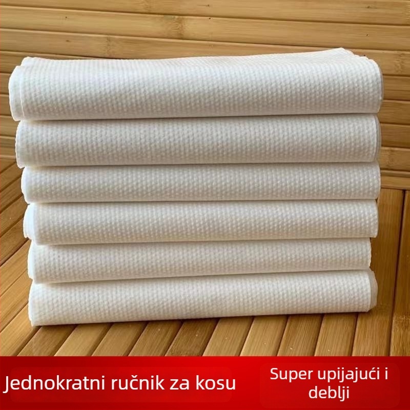 Frizerski ručnik za kosu, poliester, 80 g, apsorpcija 0–5 s, ispisan logotip