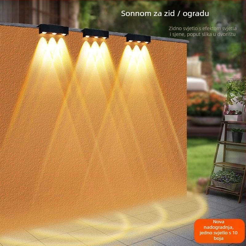 Solarna vanjska rasvjeta IP65, vodootporan LED spot svjetiljka, do 5W, 36V ili manje, trajanje 6-12 sati