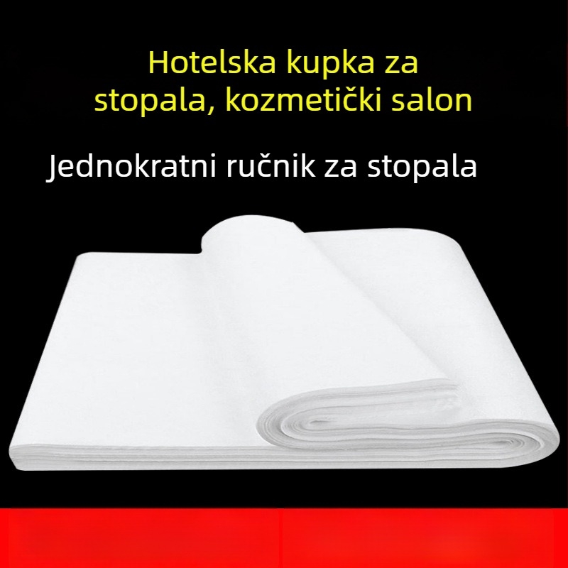 Jednokratna krpa za stopala, debeli netkani materijal, za pedikuru i salone, marama za glavu
