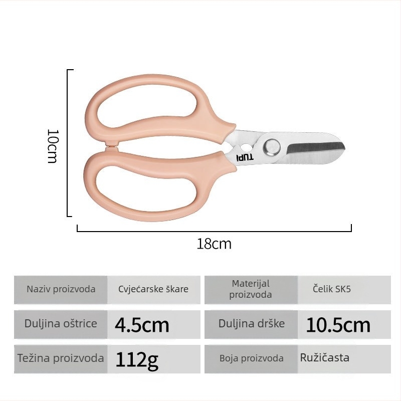 Cvjetne škare za aranžiranje cvijeća, škare za obrezivanje, vrtni alat — Brand Other