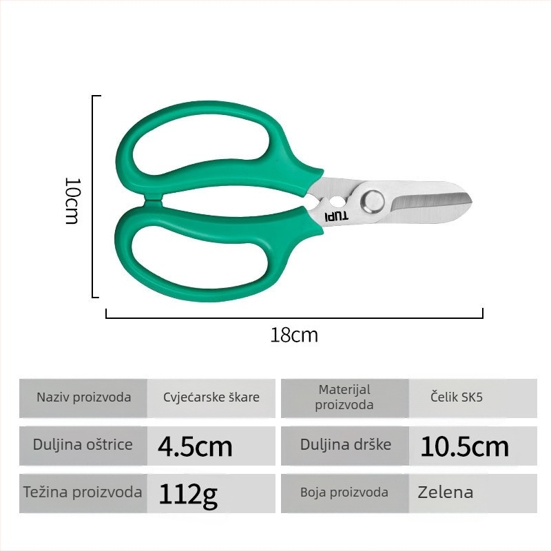 Cvjetne škare za aranžiranje cvijeća, škare za obrezivanje, vrtni alat — Brand Other