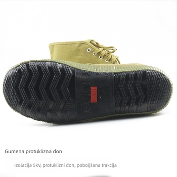 Izolirane električarske cipele, 5 kV, platnene tenisice, niski gornji dio
