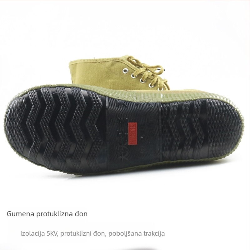Izolirane električarske cipele, 5 kV, platnene tenisice, niski gornji dio