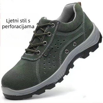 Cipele za sigurnost na radu s čeličnim prstom, prozračne, otporne na probijanje, antistatične i električna izolacija