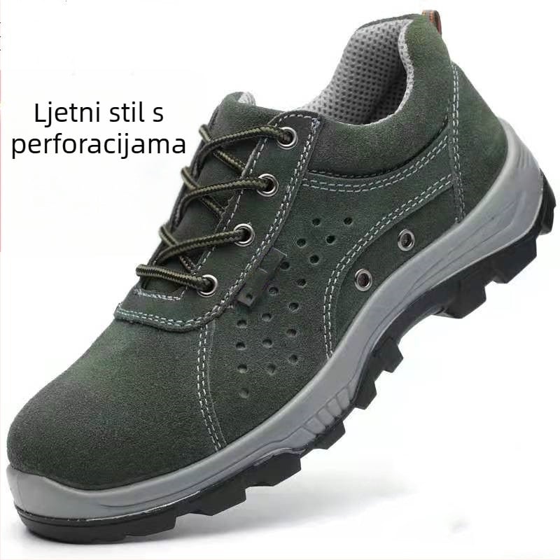 Cipele za sigurnost na radu s čeličnim prstom, prozračne, otporne na probijanje, antistatične i električna izolacija