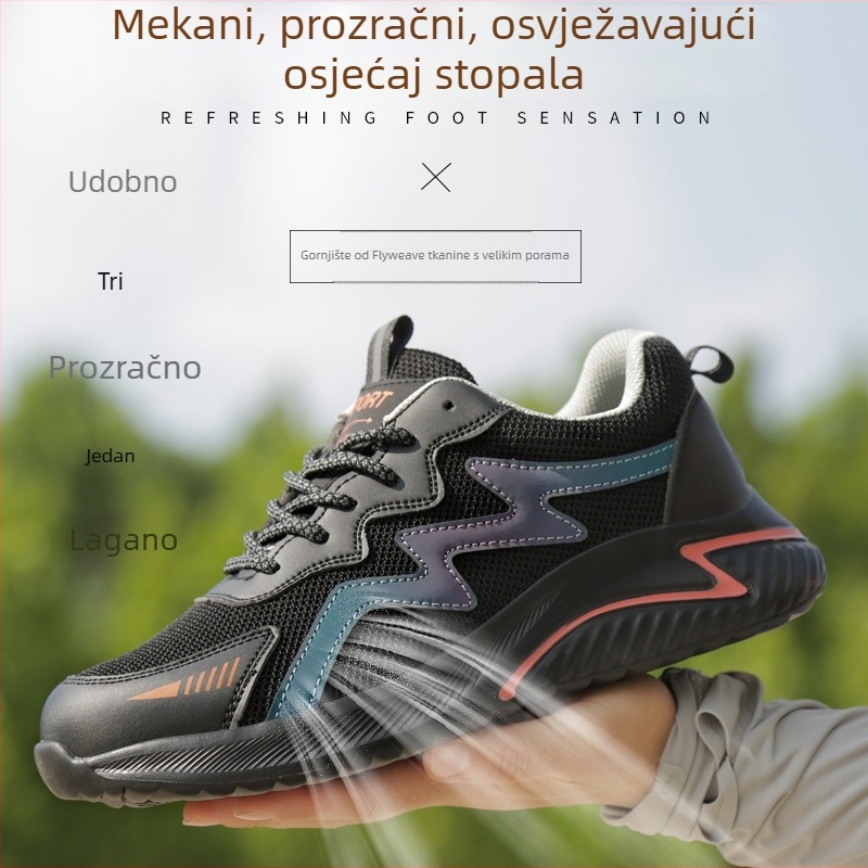 Izolirane zaštitne cipele za električare, prozračne, s plastiko-čeličnim prstom, otporne na udarce i probijanje, lagane, unisex