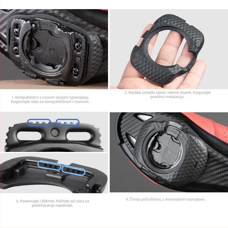 Set zaštitnih kućišta za pedale Speedplay Lollipop Lock, za cestovne i planinske bicikle, model P-PedalCover, materijal: plastika