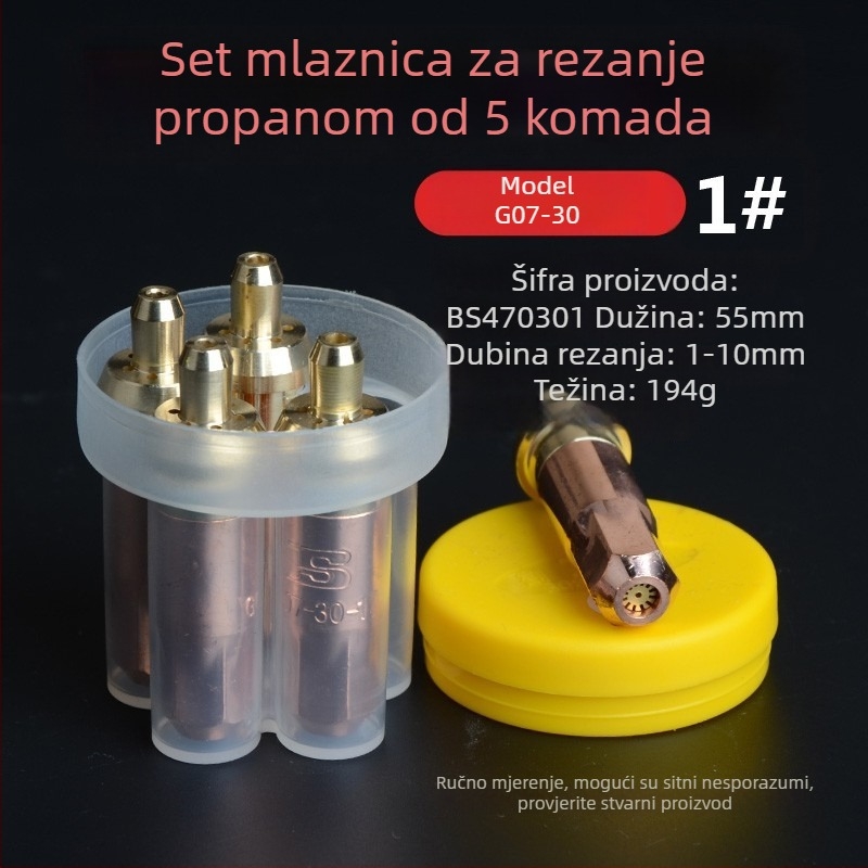 Persia mlaznica za rezanje plinskim plamenom za zavarivanje – prstenastog oblika plum blossom, model 01-30-100-300