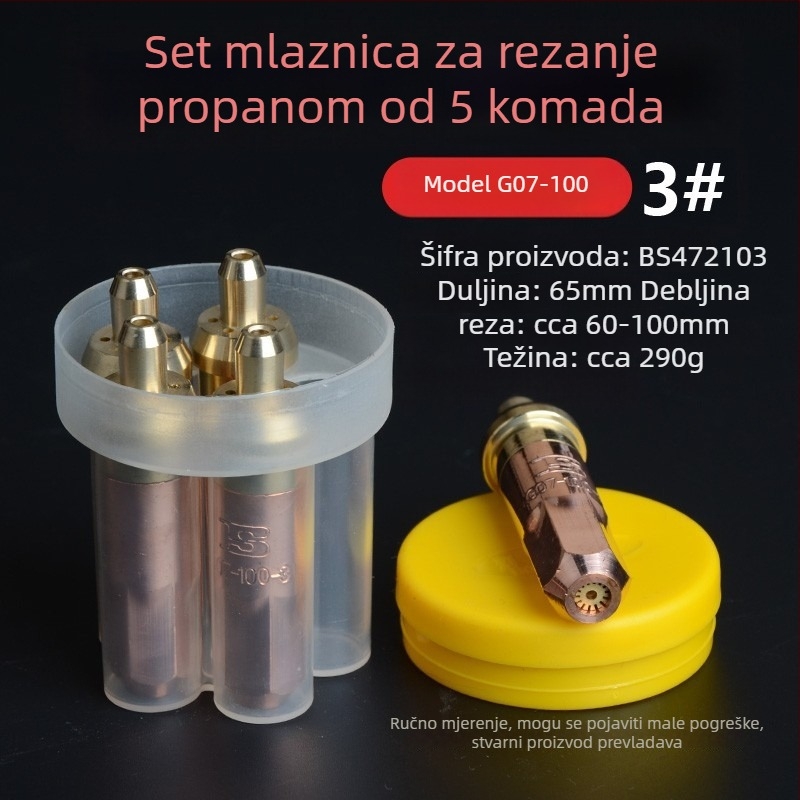 Persia mlaznica za rezanje plinskim plamenom za zavarivanje – prstenastog oblika plum blossom, model 01-30-100-300