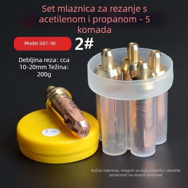 Persia mlaznica za rezanje plinskim plamenom za zavarivanje – prstenastog oblika plum blossom, model 01-30-100-300