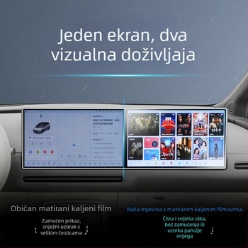 Staklena zaštitna folija za središnji zaslon navigacije Ideal – otporna na ogrebotine, otporna na habanje