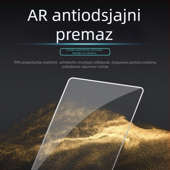 Staklena zaštitna folija za središnji zaslon navigacije Ideal – otporna na ogrebotine, otporna na habanje