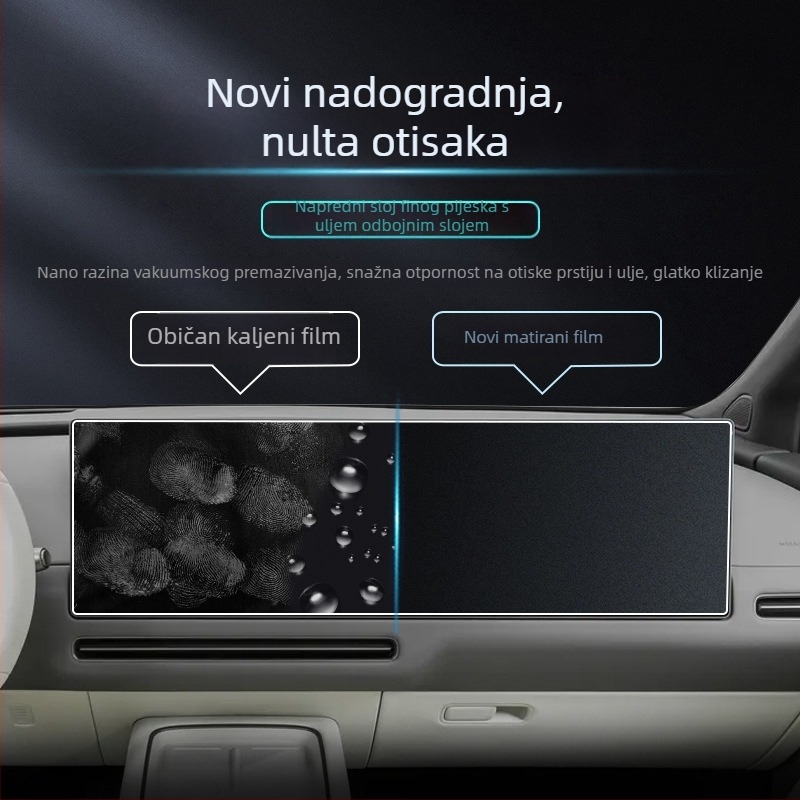 Staklena zaštitna folija za središnji zaslon navigacije Ideal – otporna na ogrebotine, otporna na habanje