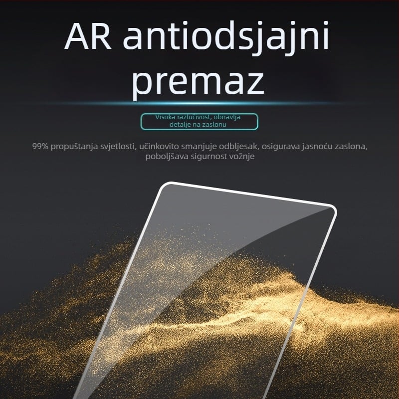 Staklena zaštitna folija za središnji zaslon navigacije Ideal – otporna na ogrebotine, otporna na habanje