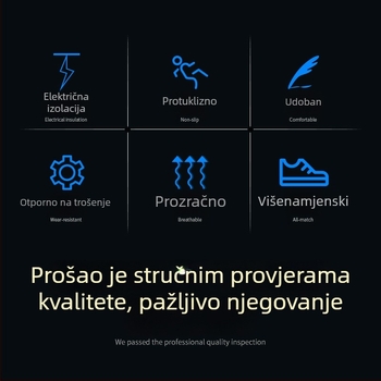 Jin bu’an izolacijske cipele, gumene, srednje gornji dio, zaštitne obuće