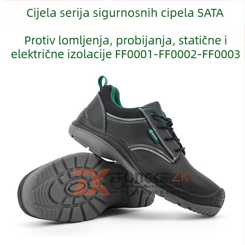 Izolirane sigurnosne cipele od kože goveda, niskog profila, otporne na udarce, izolacija 6 kV