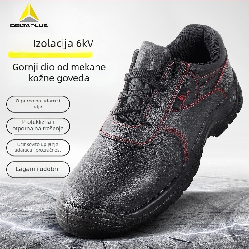 Izolirane cipele s 6KV izolacijom, kravlja koža, niski gornji dio