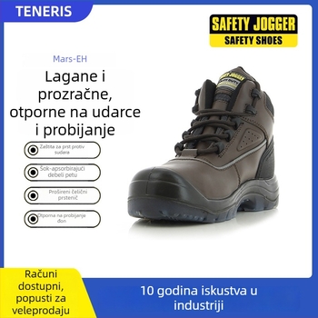 Izolirane električarske radne cipele s čeličnim vrhom, protuklizna potplat, otpornost na probijanje, visoki kožni gornji dio