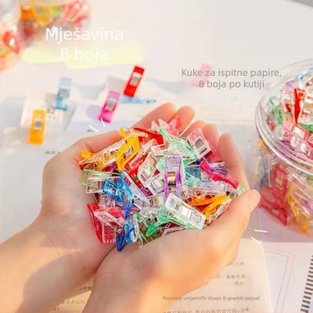 Plastična šivaća klipsa za rubove i šavove, model Sewing Clip; nije savitljiva; pogodna za donje rublje, kapice, odjeću, kravate i posteljinu; pakiranje 10000 kom.