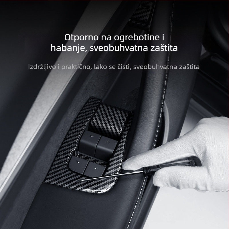 Tesla Model Y unutarnji dekorativni panel za kvaku vrata i gumb za podizanje